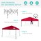 Best Choice Products 8x8ft Easy Setup Pop Up Canopy w/ 1-Button Setup, Wheeled Case, 4 Weight Bags